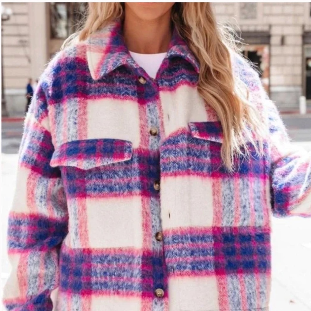 VICI Plaid Shacket